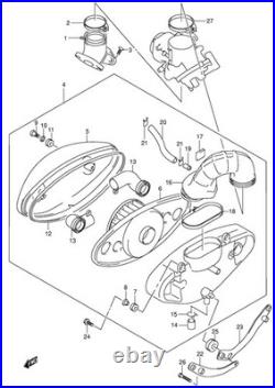Suzuki Genuine Intruder VL800 2001 2004 Air Filter Replacement 13780-41F00-000