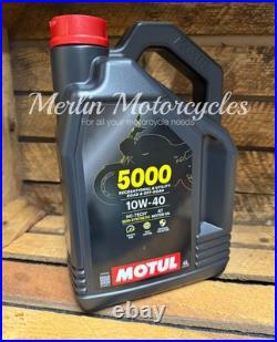 TRIUMPH BONNEVILLE 865 2007-2016 MOTUL 5000 10W40 SERVICE KIT inc SUMP WASHER