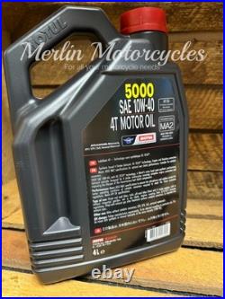 TRIUMPH BONNEVILLE 865 2007-2016 MOTUL 5000 10W40 SERVICE KIT inc SUMP WASHER