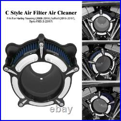 Transparent Air Filter Blue Intake For Harley 2016-17 Softail Breakout 2017 Dyna