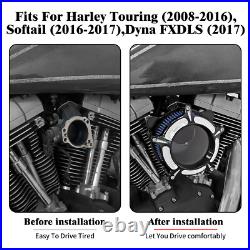 Transparent Air Filter Blue Intake For Harley 2016-17 Softail Breakout 2017 Dyna