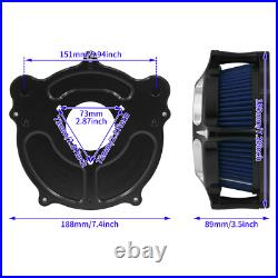 Transparent Air Filter Blue Intake For Harley 2016-17 Softail Breakout 2017 Dyna
