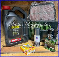 Triumph Tiger 800 2011-2020 Motul 5000 Service Kit Inc Sump Washer