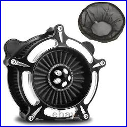 Turbine Spike Air Cleaner Filter For Dyna Fat Bob FXDF 08-17 Breakout FXSB 13-15