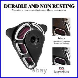 Turnable Air Cleaner Filter Red Intake For Harley Softail Breakout Fat Boy 00-15