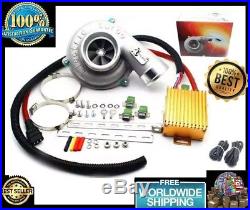 Universal Electric Turbo Supercharger Kit Thrust Motorcycle Air Filter Intake