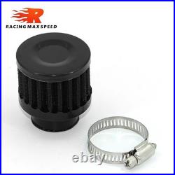 Universal Interface Motorcycle Auto Air Filter 25Mm Black Car Cone Cold Air Inta