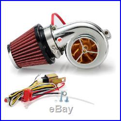 Universal Motorcycle Electric Turbocharger Suite Turbo 500 Mushroom Air Filter