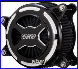 VANCE & HINES VO2 X Air Cleaner Black & Silver 42341 Dyna 1999-2017 (Harley)