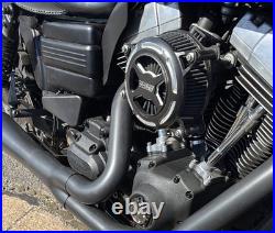VANCE & HINES VO2 X Air Cleaner Black & Silver 42341 Dyna 1999-2017 (Harley)