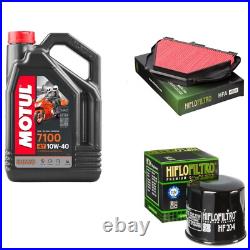 Yamaha MT10 1000 MT-10 2023 Motul 7100 10w40 Synthetic Oil Air Filter Kit